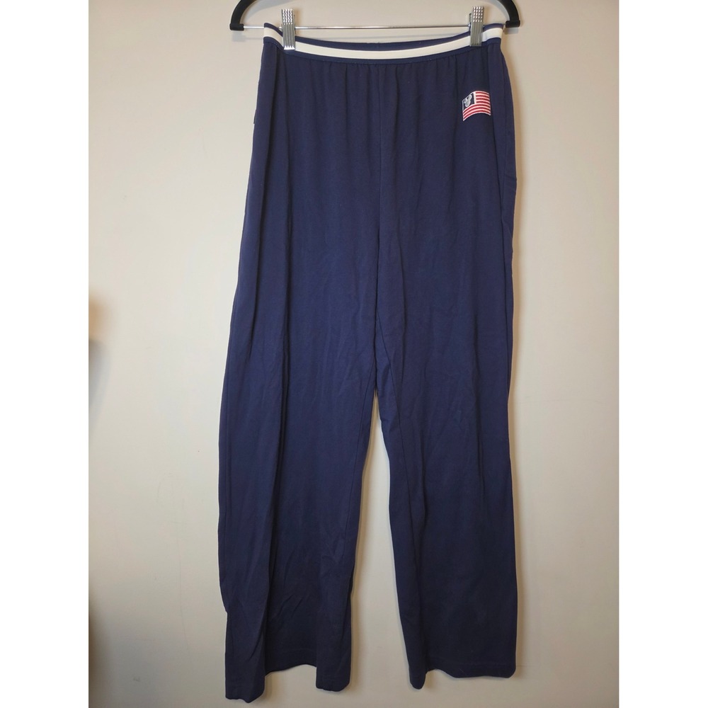 Vintage Disney Store Mickey Mouse American Flag Navy Blue Sweatpants Mens Medium